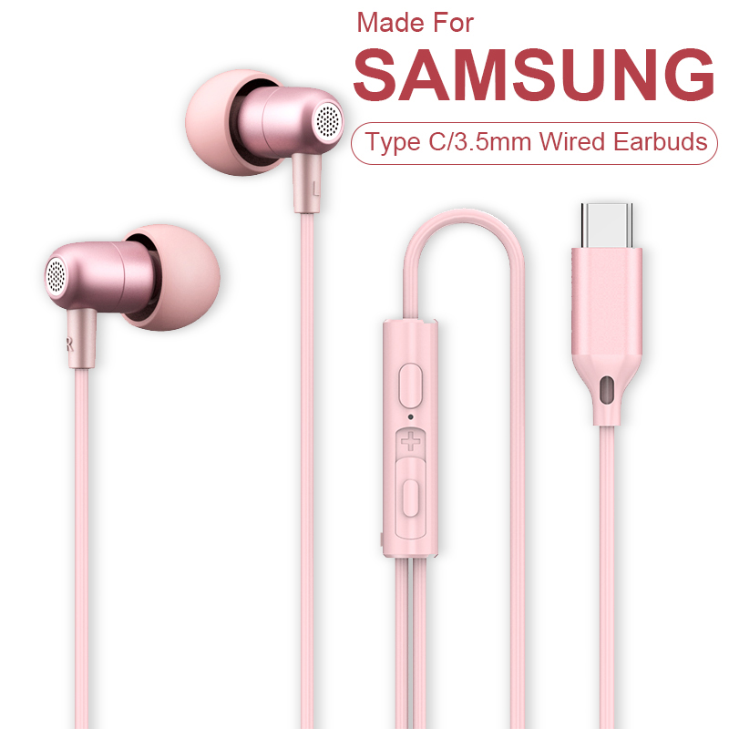 Fones de Ouvido com Fio Tipo C - Type C Wired Earphones With Mic avaliação e preço