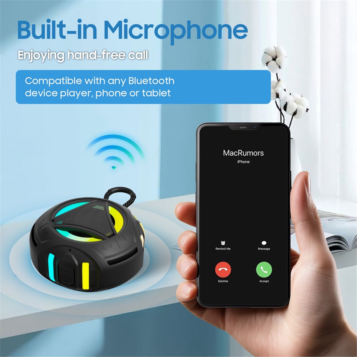 Mini Caixa de Som Bluetooth pa - Portable Bluetooth Speaker Waterproof Ipx7 avaliação e preço