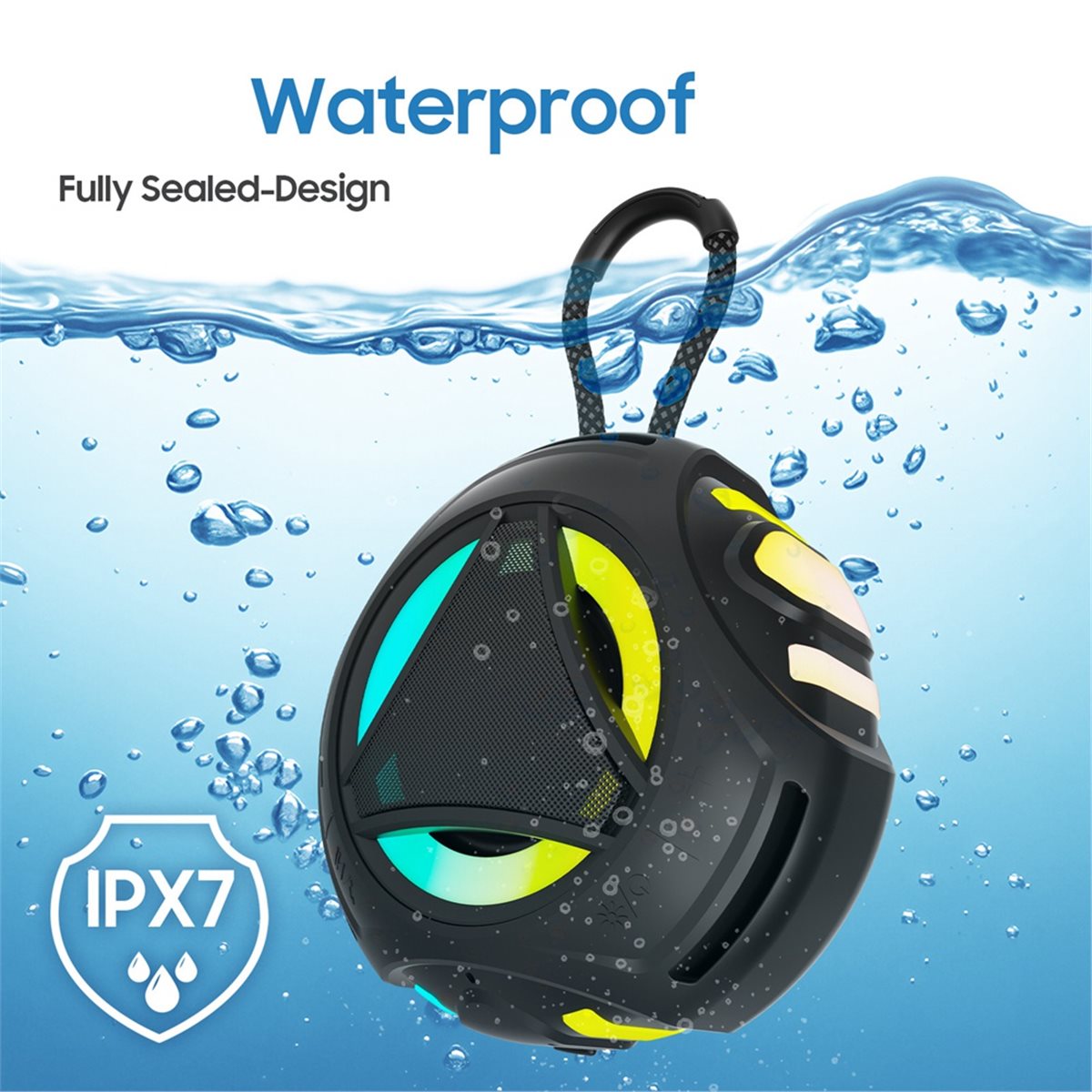 Mini Caixa de Som Bluetooth pa - Portable Bluetooth Speaker Waterproof Ipx7 avaliação e preço
