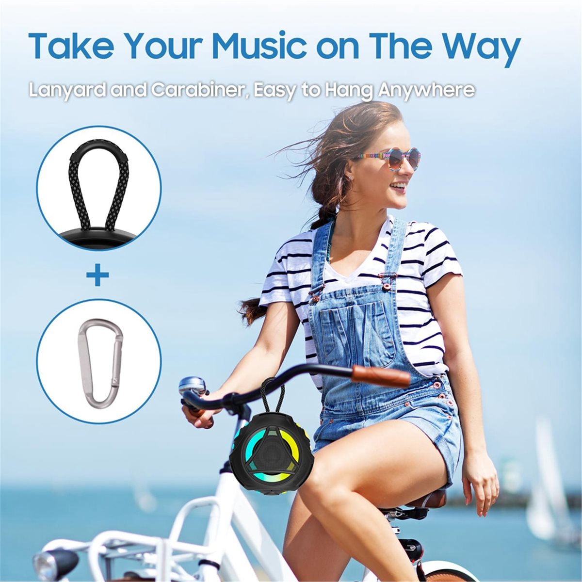 Mini Caixa de Som Bluetooth pa - Portable Bluetooth Speaker Waterproof Ipx7 avaliação e preço