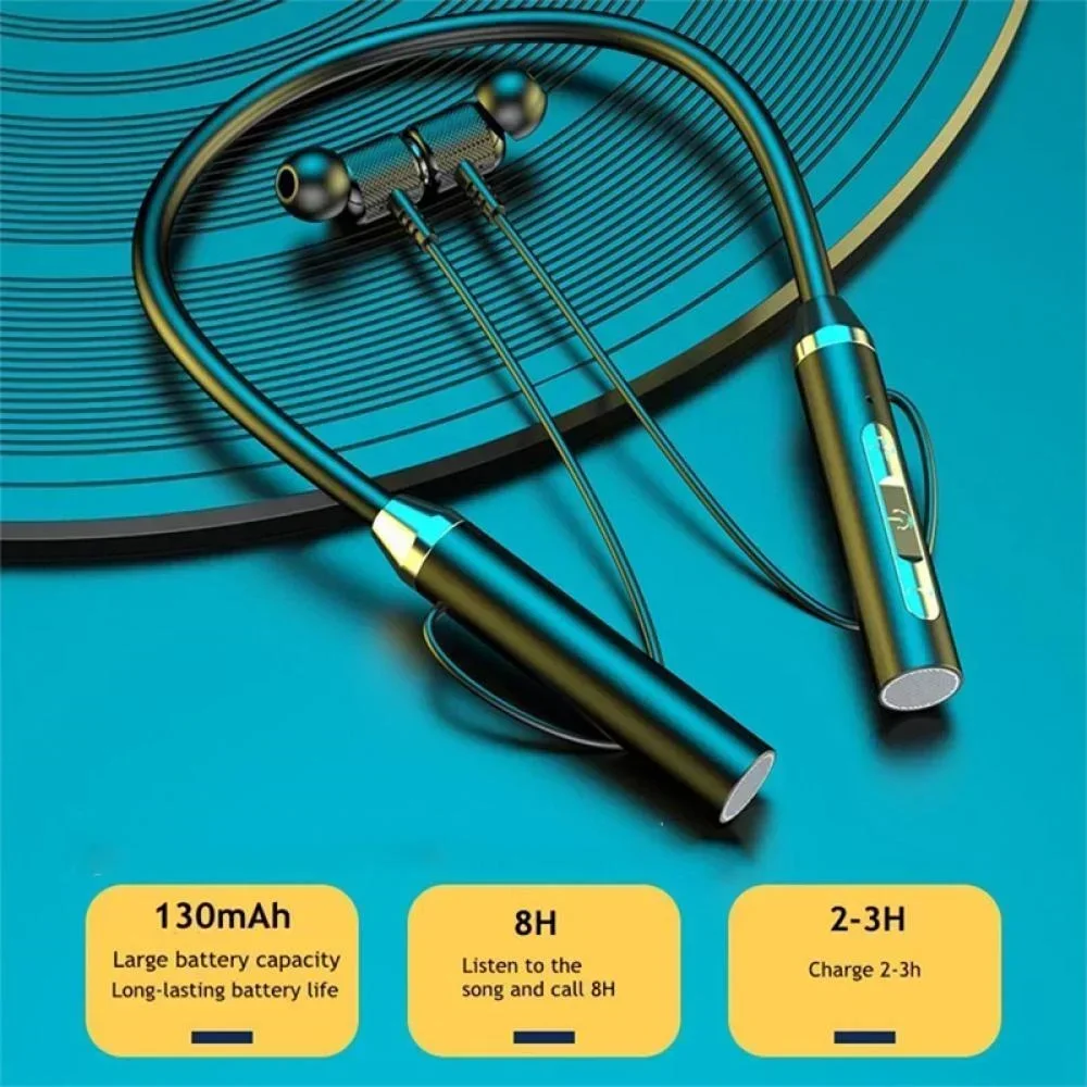 Novo fone de ouvido Bluetooth  - Magnetic Neckband Sports Earphones avaliação e preço