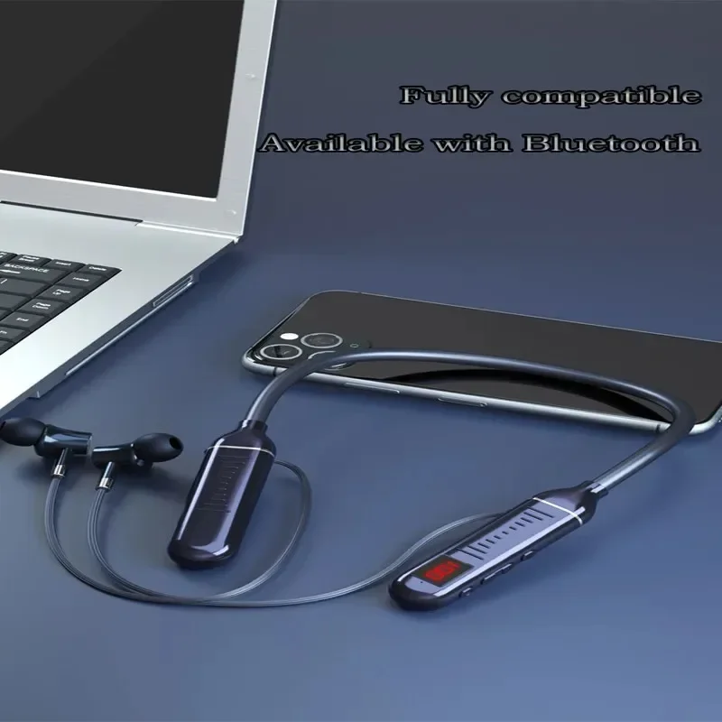 Fones de ouvido sem fio bluebo - Magnetic Neckband Sports Earphones avaliação e preço